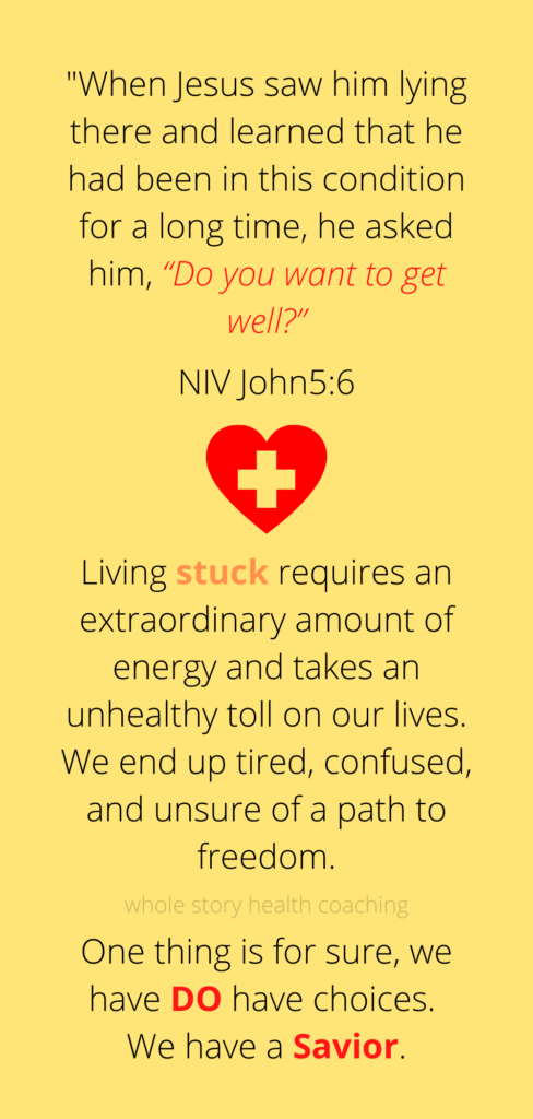 We don't have to live stuck. We have a Savior.