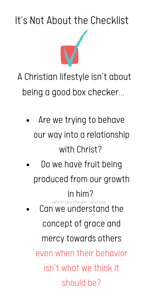 Checking the the Christian boxes doesn't mean we aren't still sinners
